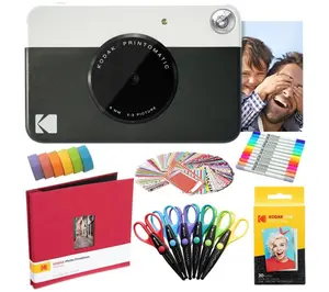 Kodak Printomatic Instant Print Camera Art Bundle