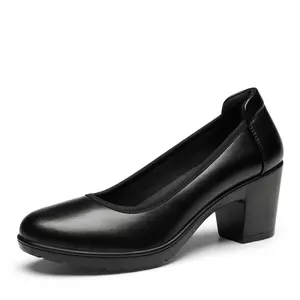 Dream Pairs Women's Edena Chunky Low Block Heel Cuban Pumps with Comfortable Insole, Foam Lining and TPR Outsole,summerwins