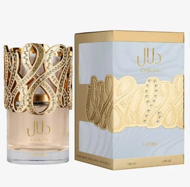 Lattafa Dalal Women's EDP Perfume Spray - 100ml Scented Floral Fruity-Vanilla Musk, Floral Jasmine, Long-Lasting Women's Perfume for Everyday Wear, Scented Perfume
