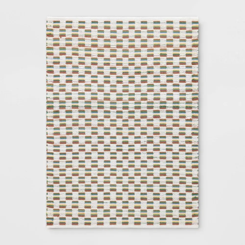 4'x5'6" Checkered Chindi Handwoven Area Rug - Room Essentials
