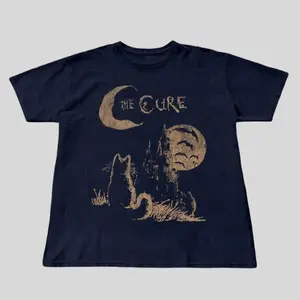 The Cure Cat Shirt 90S Alt Indie Rock Tee Perfect Music And Cat Lover Gift