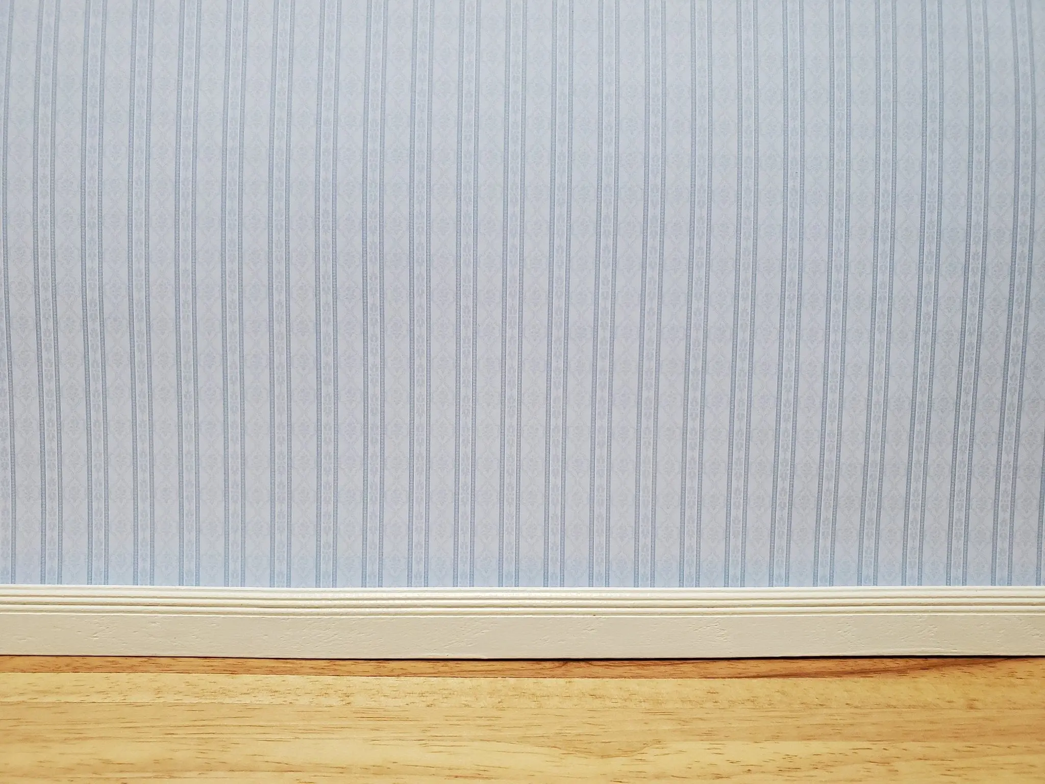 Dollhouse Wallpaper Blue Pale Subtle Stripes 3 Sheets 1:12 Scale Miniatures