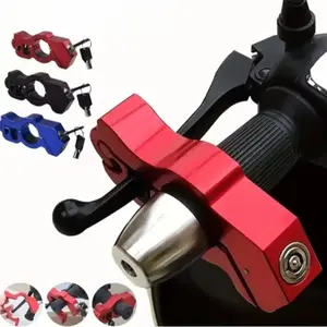 AntiTheft Handlebar Lock Throttle Grip Aluminum Alloy for Electric Bike Motorcycle Bicycle Portable Security Device Parking Lock Motorcycle Accessories