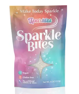 Crystal Candy Sparkle Bites Premium Gummies Crunchy Bonbon