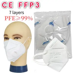 20pcs/ Pack Ffp3 Protective Dust Masks, 7 Layer Protection Ce Certified Adult Masks, High-Quality Breathable Safety Face Cover