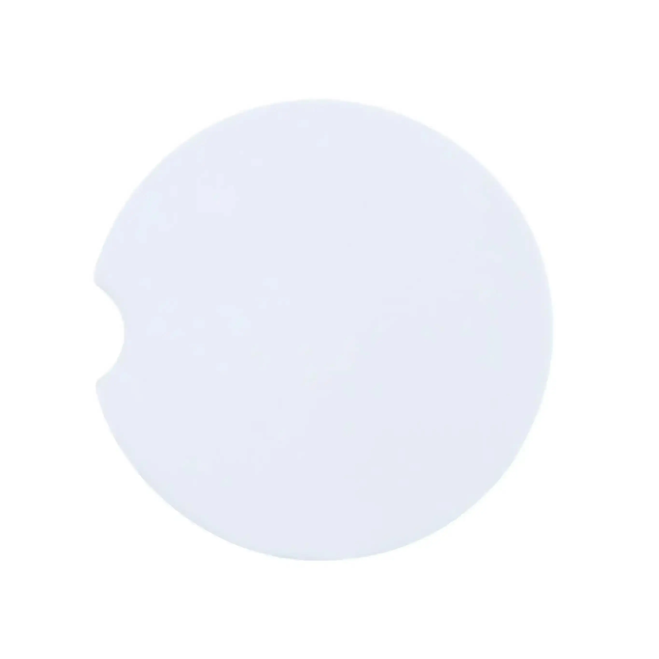 Car Coaster Matte White Sandstone Sublimation Blank :: 2.5" Round