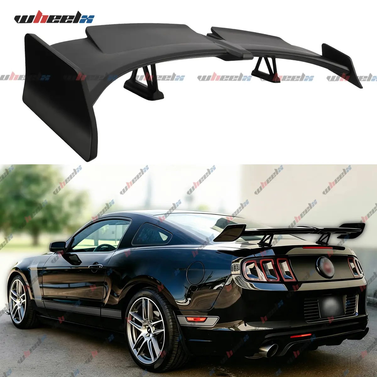 2026 – 58" Universal GT Wing – Fits Corvette Camaro Mustang + BMW + Honda + Toyota | Gloss Black ABS | Bolt-On Racing Look