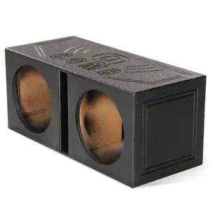 Q Power QBOMB15V Dual 15" Vented Port Subwoofer Sub Box w/ Bedliner Spray Q Power QBOMB15V Dual 15" Vented Port Subwoofer Sub Box w/ Bedliner Spray