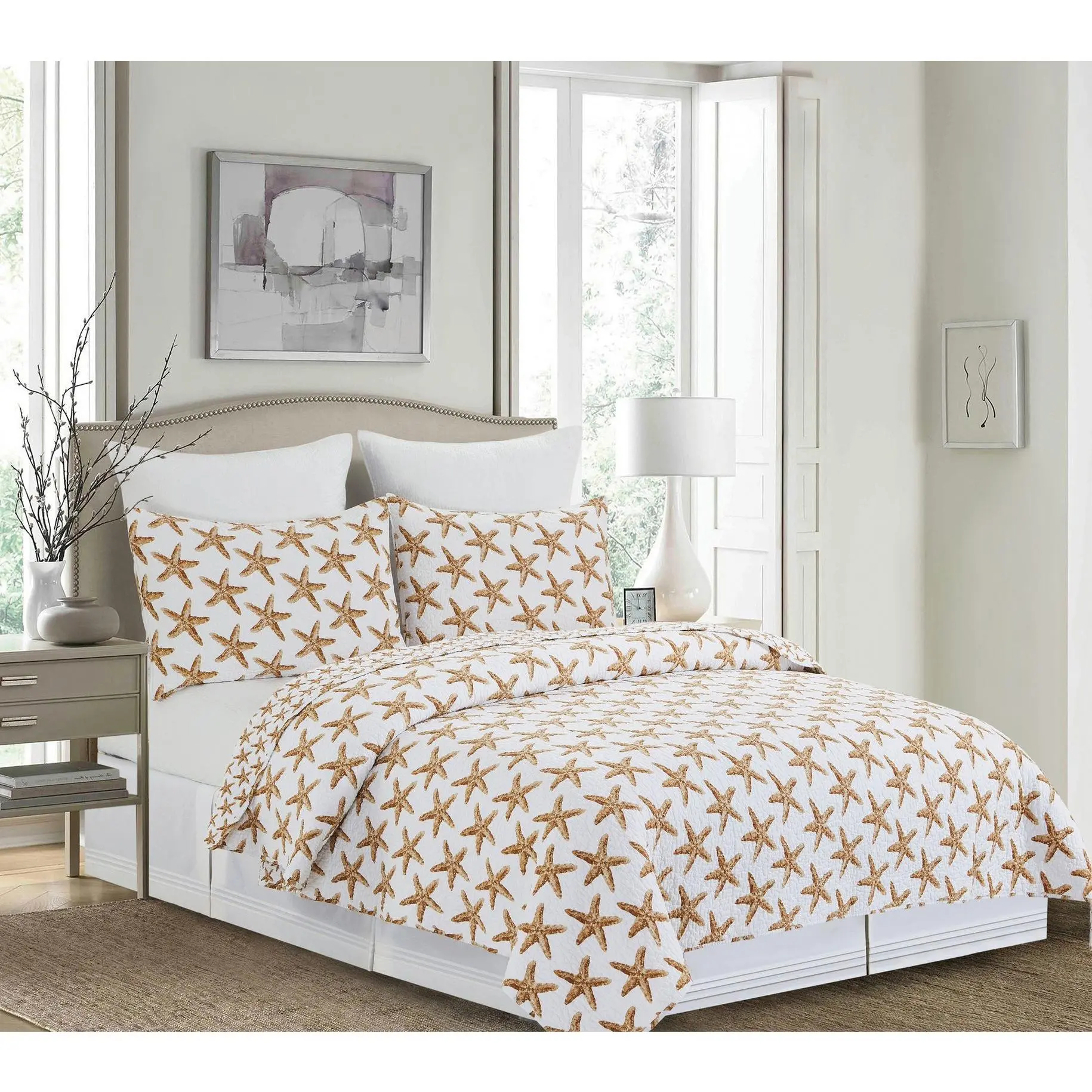 Sandbridge Stars 2-Piece Twin Quilt Set by Valerie