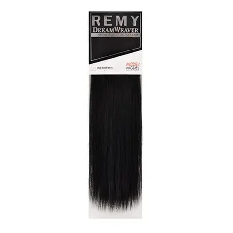 ModelModel Dream Weaver Yaky Unisex Human Hair Weave - Straight Cut, All Authentic Human Hair, Natural Look, Bold Softness, Weave Model, Satisfaction of Dreamweaver, Authentic Hair