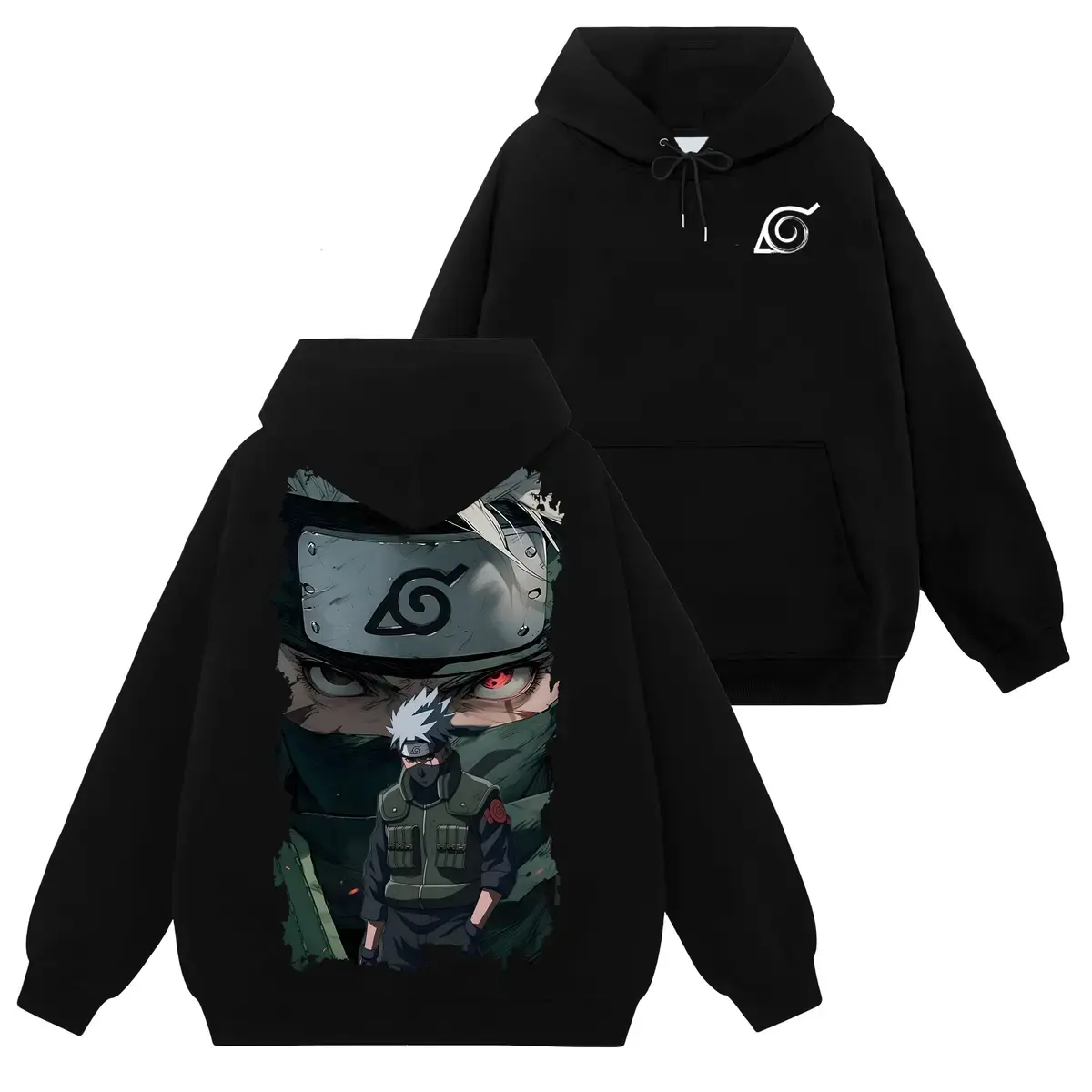 Limited Kakashi Hatake - Naruto Shippuden #99 Hoodie T-Shirt Sweatshirt, Retro Vintage Unisex Graphic 90s Cotton, Gift For Wibu, Anime Manga Y2K Streetwear Fabric Womenswear