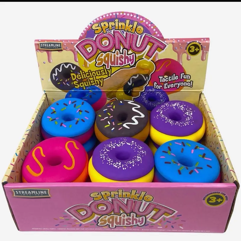 Sprinkle donut, squeeze toy