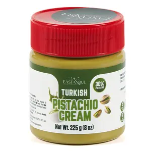 Eastanbul Turkish Pistachio Cream, Paste for Dubai Chocolate Bar, 30% Pistachio, 8oz