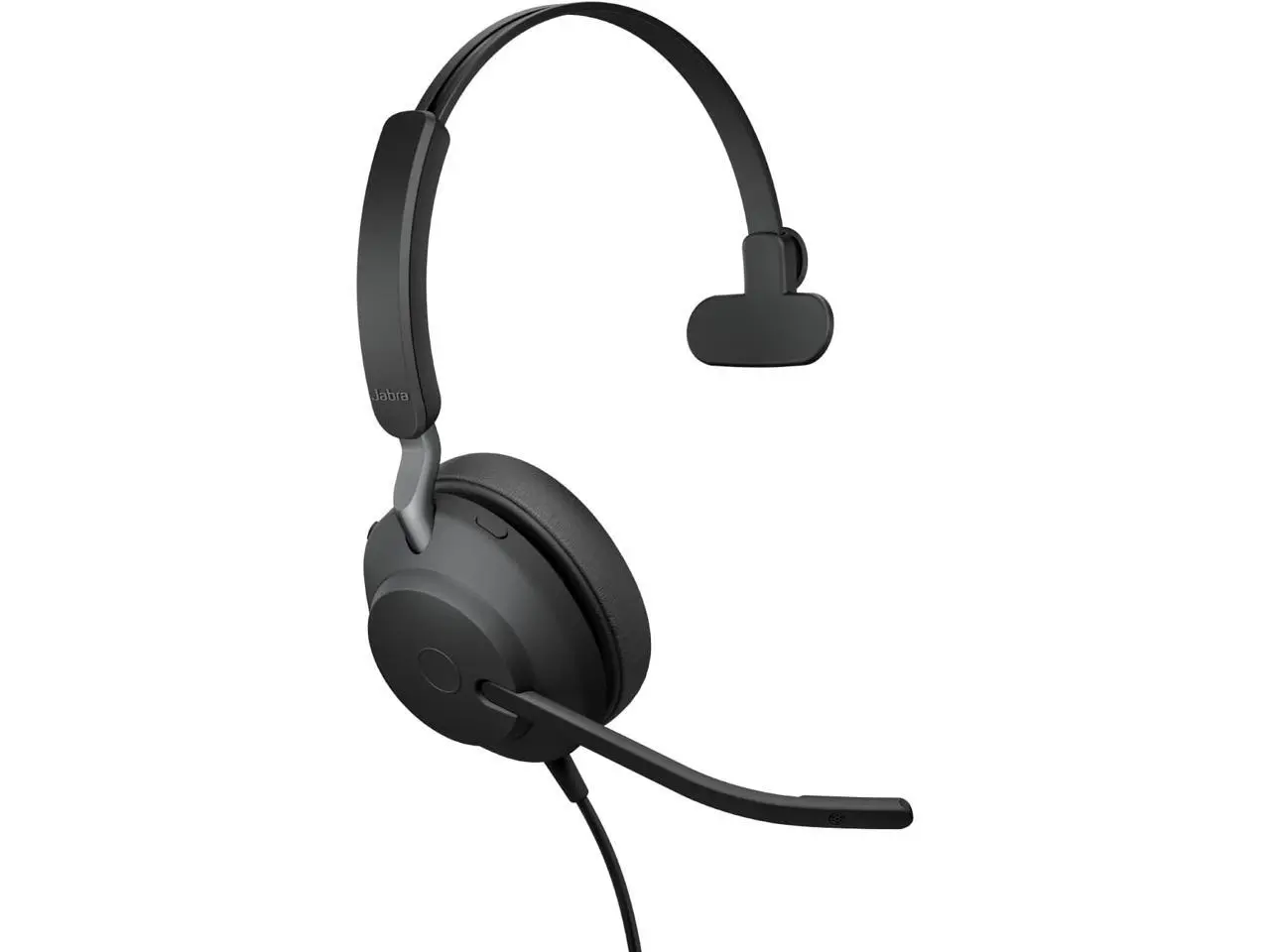 Jabra Evolve2 40 SE (2026 Version) Wired Mono Noise-Cancelling Headset - Features 3-Microphone Call Technology and USB-C/A Cable - MS Teams Certified, Works with All Platforms - Black