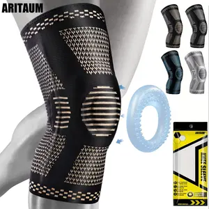 ARITAUM Knee Brace for Women & Men, Medical Knee Support with Patella Pad, Knee Compression Sleeve for Knee Pain, Meniscus Tear, ACL, Joint Pain, Runner, Workout - FSA/HSA Eligible don joy  knee Compression Knee Lightweight Compression