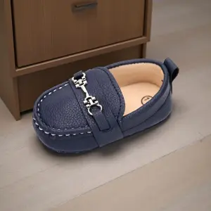 *X-L  Baby Girls Boys Loafers - Elegant Prewalker Dress and Crib Shoes for Formal Wear.