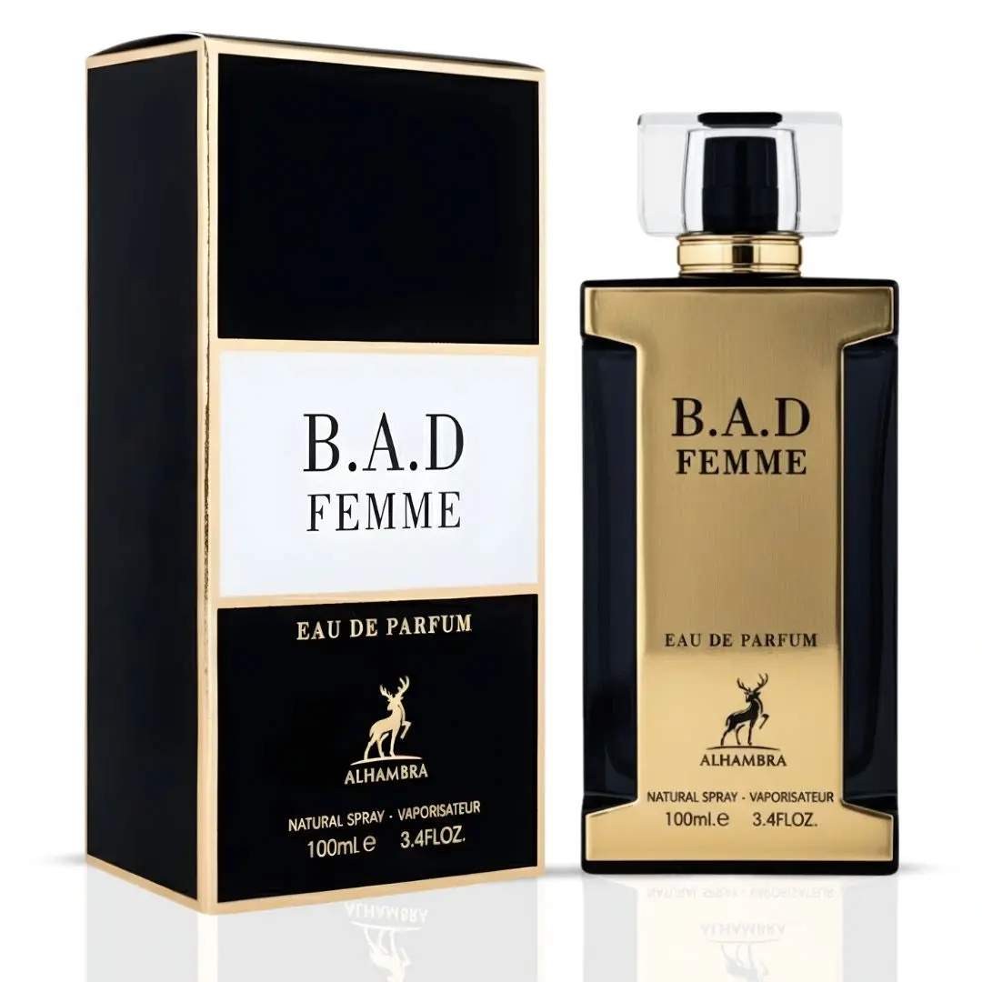 B.A.D. Femme Eau de Parfum Spray 100ml (3.4 oz) by Maison Alhambra