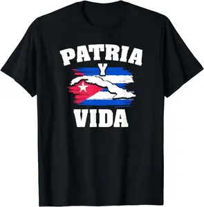 Patria Y Vida Cuban Freedom Movement Himno Cubano T-Shirt Sweatshirt, Hoodie, Comfort Colors