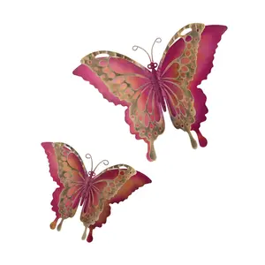 Regal Art & Gift Butterfly Wall Decor Set/2 - Pink