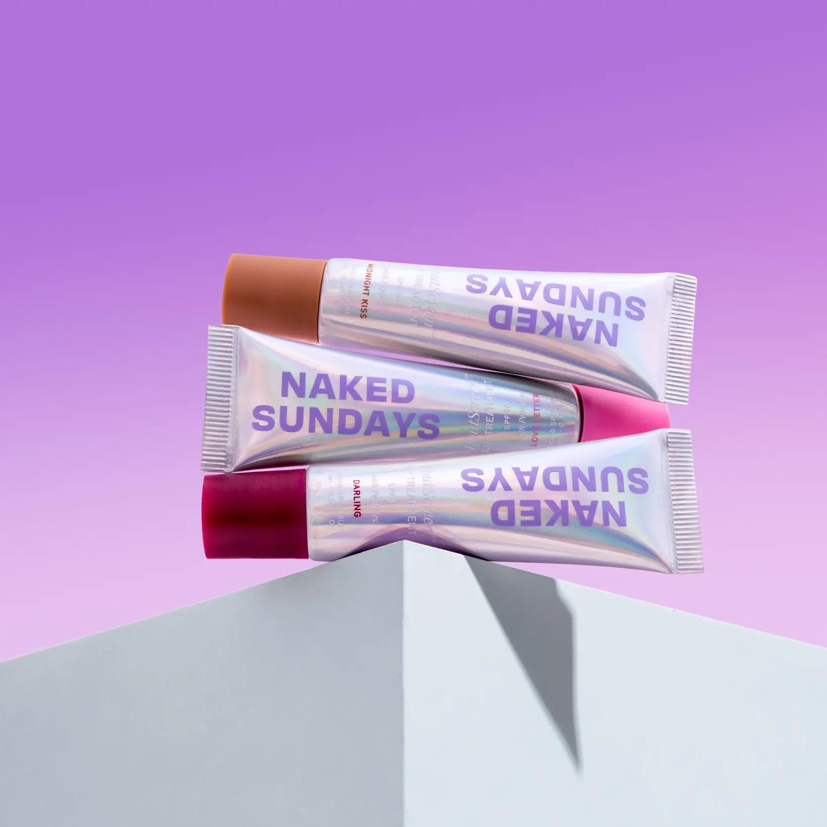 Naked Sundays Poutscreen SPF 50 Lip Treatment – Hydrating Lip Balm with Broad Spectrum, Glossy Non-Sticky Finish, Nourishing Lip Care with Peptides for Protected Lips - 15ml Jojoba Lip Plumper
