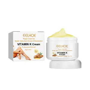 Vitamin K Cream - Skin Care to Relieve Leg Pain and Swelling, Vermiform Leg Varicose Vein Massage Care Cream