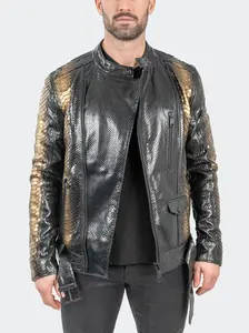 Leather PythonCopperHead Black