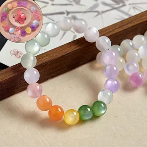 Cat's Eyes Changing Color Ultraviolet Bracelet Streamer Beads DIY Resin Beads for Fashion Lovers and DIY Enthusiasts