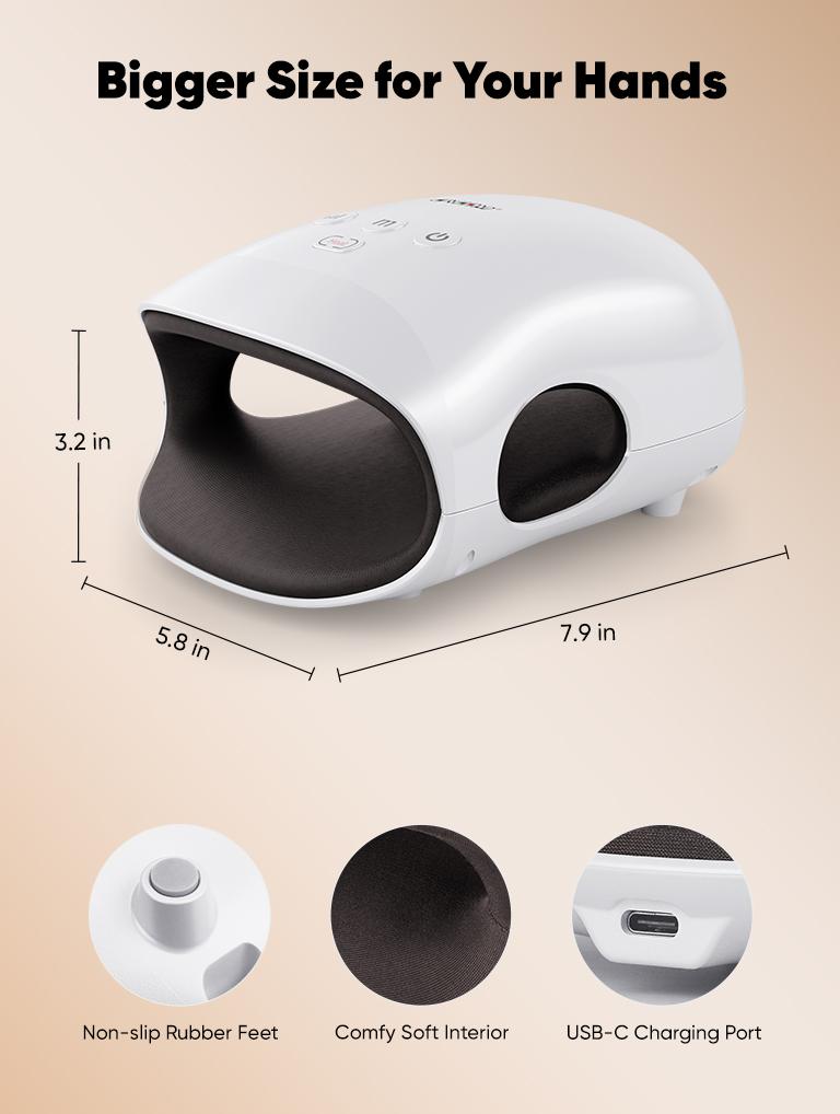CINCOM Portable Hand Massager with Comfort Heat - Cordless, Adjustable Settings, Auto-Off, White, Black, Pink, Blue, Perfect Gift for Families, Men & Women - Ideal for Black Friday, Thanksgiving, Christmas, Birthdays & More,summerwins Lymphatic Drainage R CINCOM Portable Hand Massager with Comfort Heat - Cordless, Adjustable Settings, Auto-Off, White, Black, Pink, Blue, Perfect Gift for Families, Men & Women - Ideal for Black Friday, Thanksgiving, Christmas, Birthdays & More,summerwins Lymphatic Drainage R