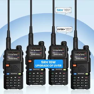 BAOFENG 5RH GMRS & Ham Radio 10Watt Long Range Walkie Talkies Capacity Solid Performance Handheld Two-Way Radio Supports Wireless Programmer Audio Travel Gadgets