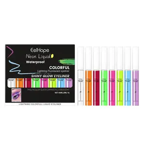Eelhope Fluorescent Liquid Eyeliner Case Color Charm Eye Liner Lasting Color Liquid Eyeliner