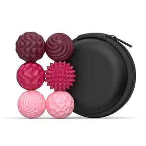 6pcs Magnetic Fidget Balls Sensory Set, Multi-Texture Stress Relief Spheres for Office Focus, Adult Anxiety Relief Quiet Desk Gadgets with Storage Case