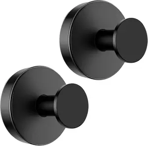 Upgraded stainless steel suction hooks, no-drill and removable. Works on smooth walls, glass, mirrors and tiles for bathroom, shower and kitchen. Hang towels, bathrobes, coats and decor. 15 lbs heavy load, easy to install and reuse.