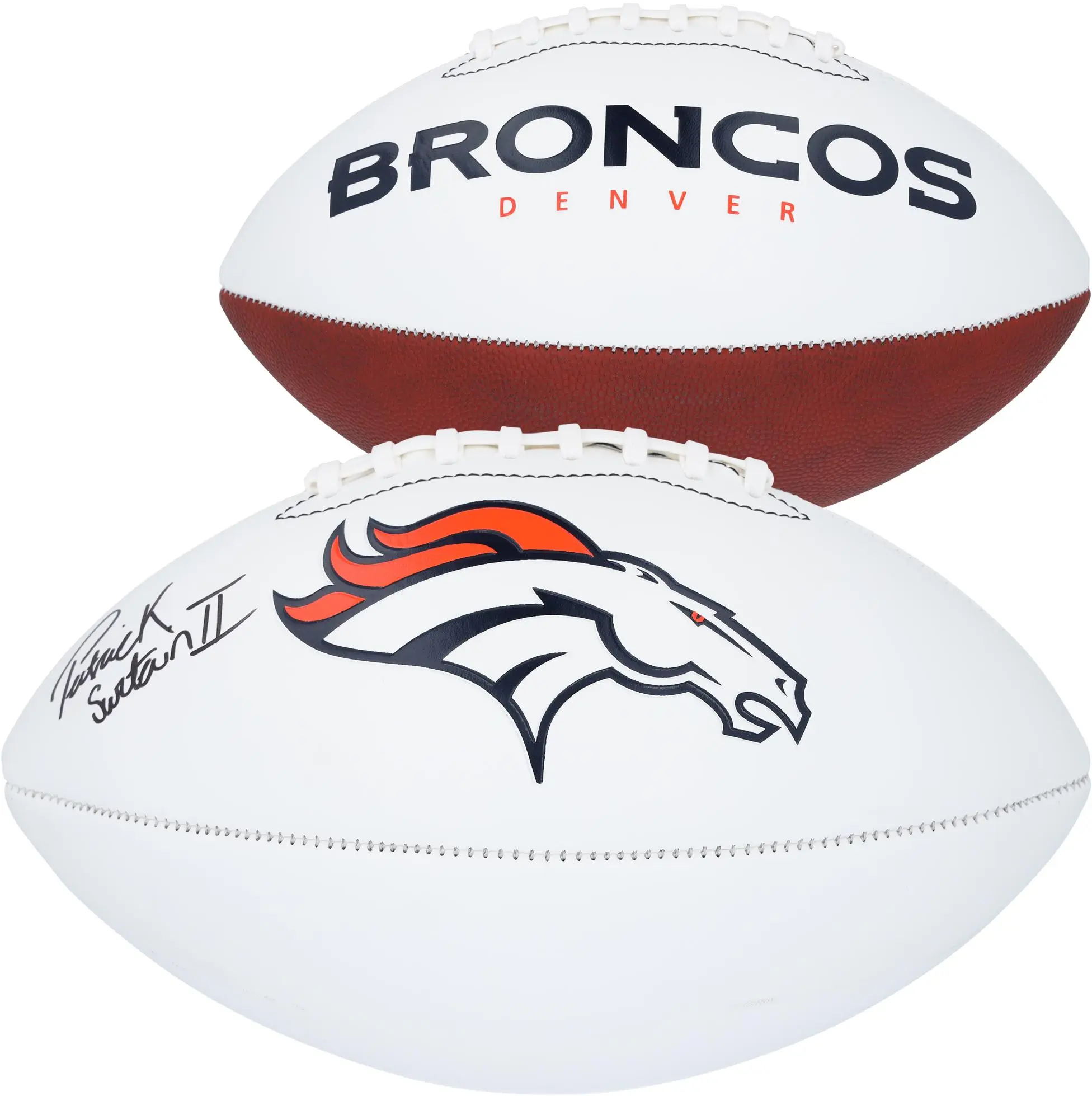 Patrick Surtain II Denver Broncos Autographed Franklin White Panel Football - Fanatics Authentic Certified