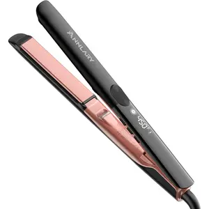 Hair Straightener, 1 Inch Flat Iron Hair Straightener and Curler 2 in 1, Professional Ceramic Ionic Dual Voltage Flat Iron with Anti-Iron Silicone for Less Frizz, Shinier & Smoother Hair Annlary