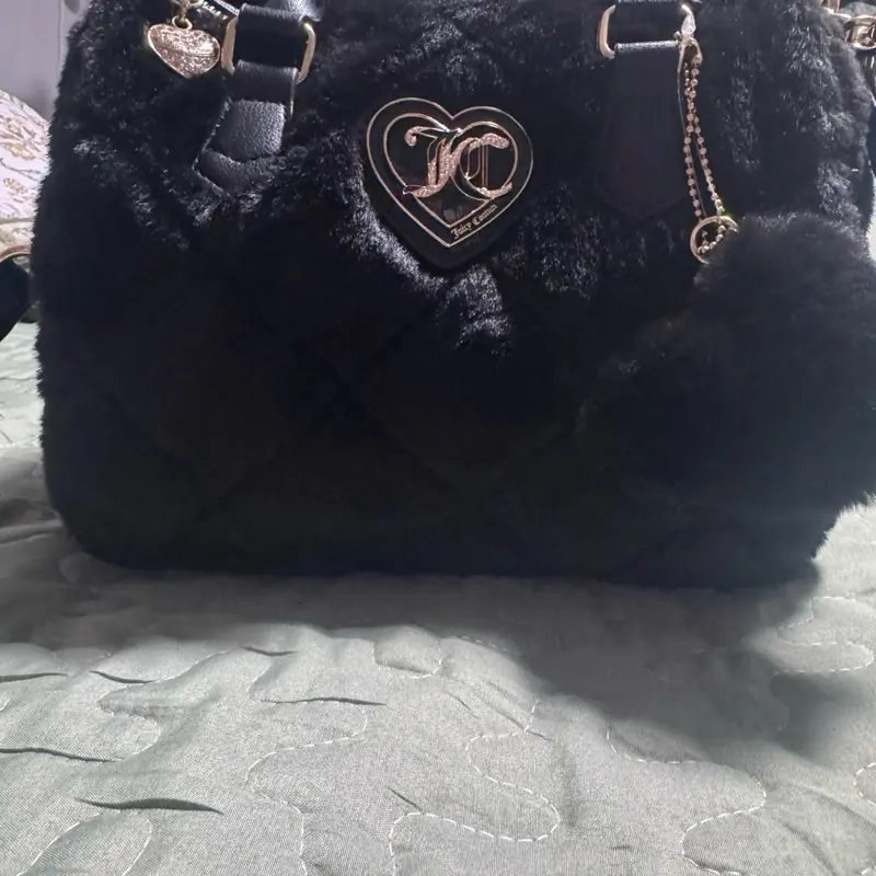 Juicy couture black fluffy
