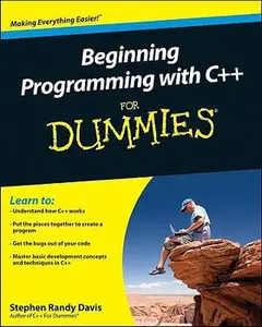 USED-Beginning Programming with C++ for Dummies by Stephen R. Davis (Paperback)