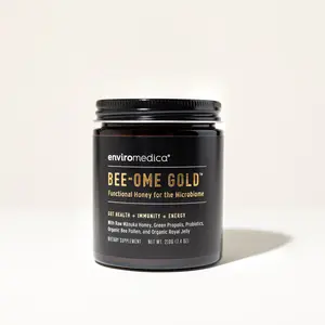 Enviromedica Bee-Ome Gold™ - Functional Honey for the Microbiome with Raw Manuka Honey Green Propolis Probiotics Organic Bee Pollen & Royal Jelly
