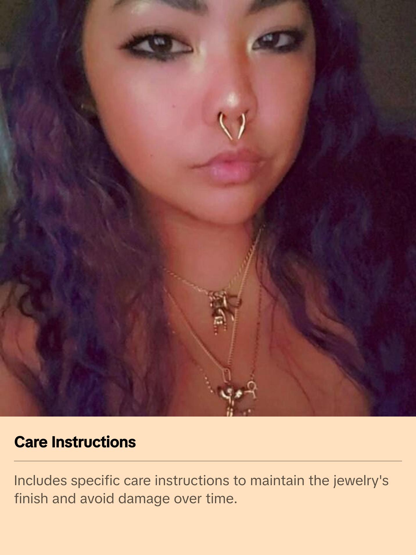 12G 10G 8G Gold IP Horseshoe Long 8mm Spike Surgical Steel Barbell Piercing 12G (2.0mm) 10G (2.5mm) Septum