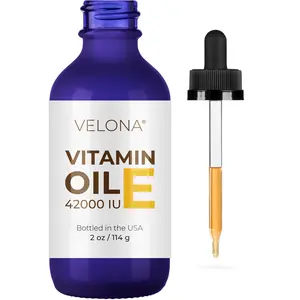 Vitamin E Oil - 2 Fl Oz | 42,000 IU | 100% Pure & Natural | for Face, Hair, Body, Skin Care, Stretch Marks, Nails, Cuticles, Scars | Food & Cosmetic Grade | Moisturizing Hexane Free… Moisture Serums