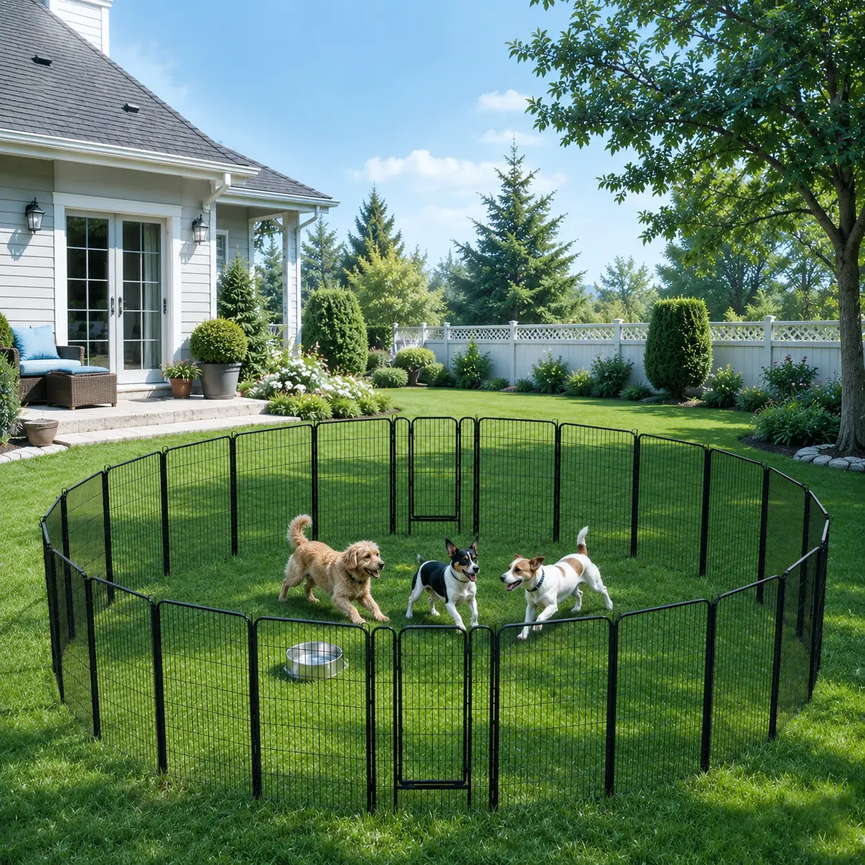 【Heavy Duty】Yaheetech Dog Playpen 6/8/12/16 Panels Metal Pet Playpen, Outdoor Indoor Dog Exercise Barrier Fence, 24/32/40/47 inch 【Heavy Duty】Yaheetech Dog Playpen 6/8/12/16 Panels Metal Pet Playpen, Outdoor Indoor Dog Exercise Barrier Fence, 24/32/40/47 inch