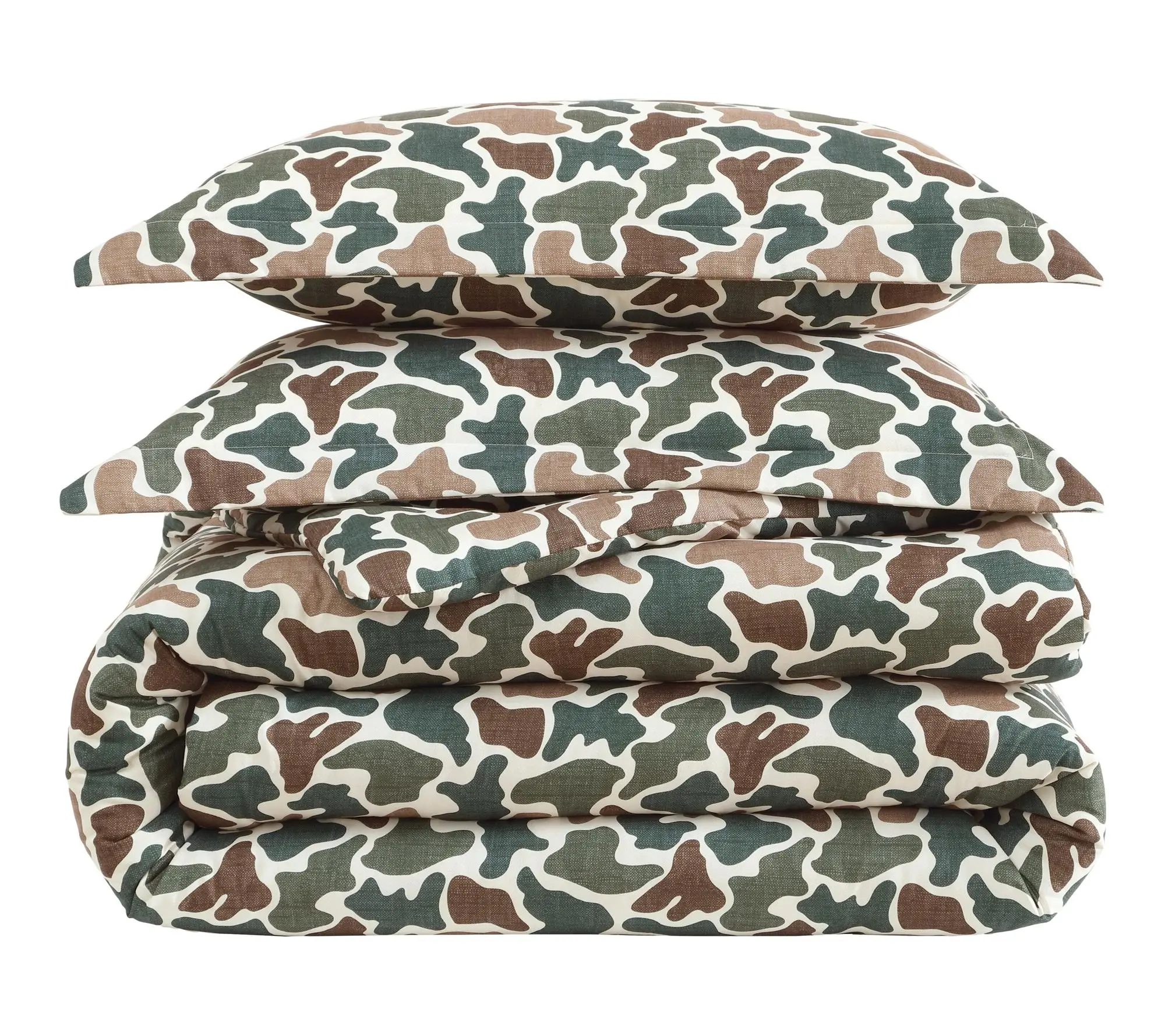 Eddie Bauer Mod Camo Green/Khaki 7Pc Queen Comforter Set