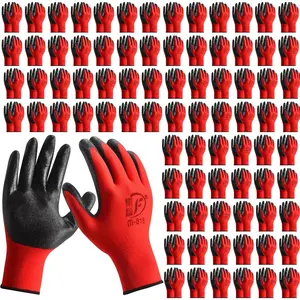 90 Pair Gardening Gloves for Men Women, Breathable Rubber Coated Garden Gloves Working Gloves for Gardening, Construction