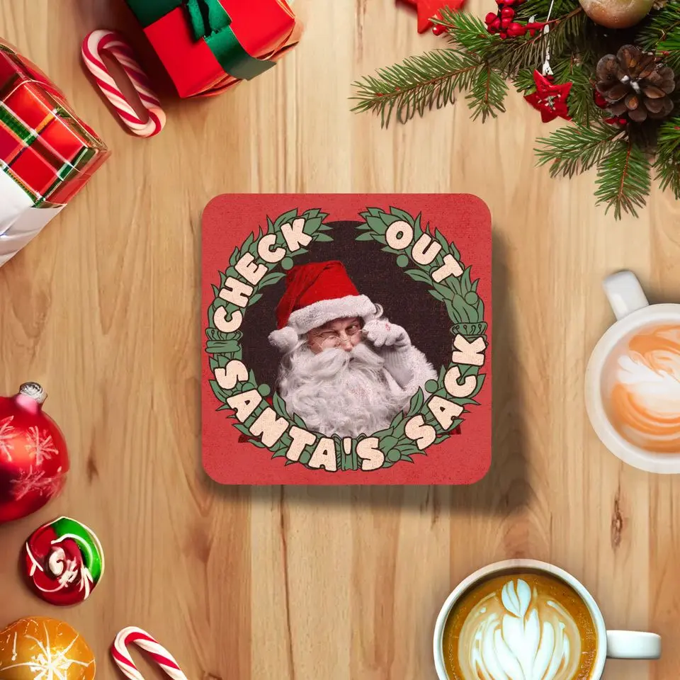 Make a Statement This Christmas with Our Designer Coasters - designs created by Claire4You designers just for you. P11-D48