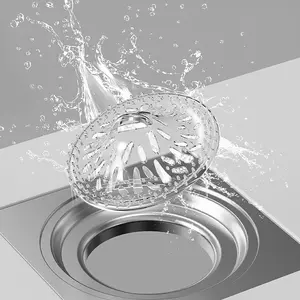 10pcs/set Anti-Odor Drain Covers, Hair Catcher Sewer Caps for Bathroom & Kitchen, Easy Install, Modern Design, Durable and Cleanable, Bathroom Accessory