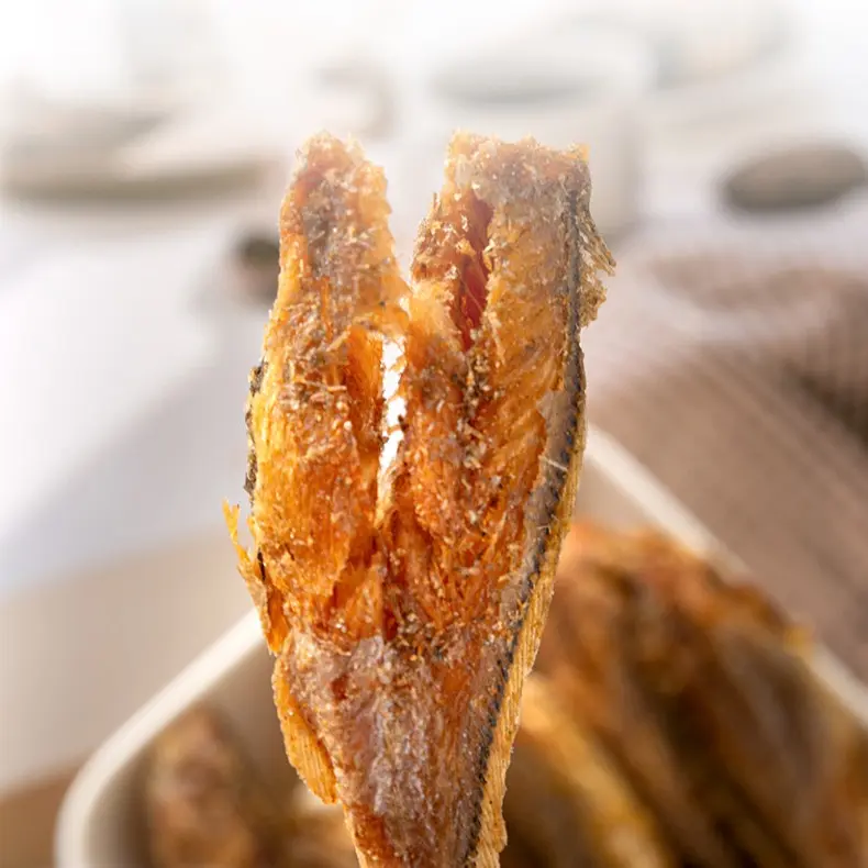 Low Calorie Healthy Snack for Weight Management Addictive Seafood Crunch-yellow Croaker Crisps-V