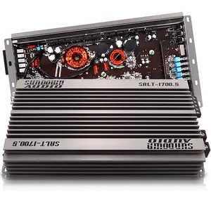 Sundown Audio SALT17005 SALT-1700.5 Digital Wired 5-Channel 1700W Stereo Amplifier with Titanium Components, Remote Control, and Protection