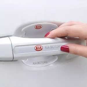 4/8Pcs Transparent Car Door Handle Bowl Protector Film Anti-Collision Strip Anti-Scratch Protective Stickers For KIA Sportage Ceed Rio Picanto Proceed K3 K5 Optima Sedona Forte Cerato Soul Niro Accessories Sticker For Cars