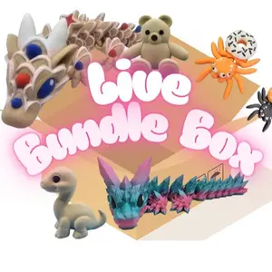$40 Live Bundle Box of Figurines Resin Animal Sculptures 3D Printed Indoor Home Decoration Unique Collectible Items
