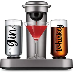 3 Sets Black Vinyl Label Stickers for Bartesian  Machine Glass Spirit Bottle