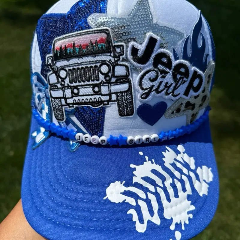 Blue & White Trucker Hat